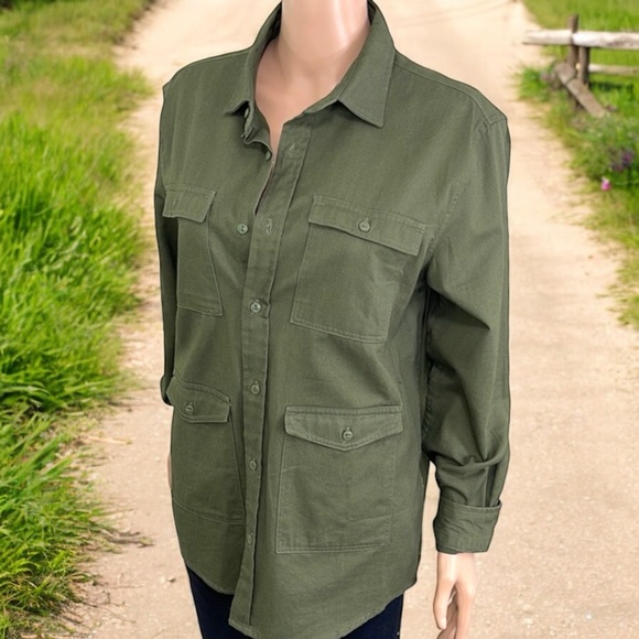 Brave Soul London Four Flap Pocket Utility Shacket - Picture 13 of 16